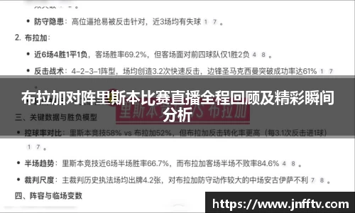 布拉加对阵里斯本比赛直播全程回顾及精彩瞬间分析